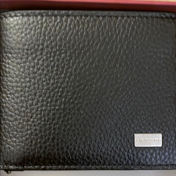 NWT Bruno Magli Elegant Black Textured Wallet